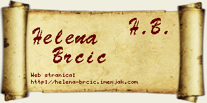 Helena Brčić vizit kartica